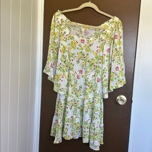 Cactus + Pearl Women’s large NWT tunic dress off shoulder.